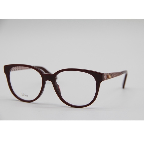 New DIOR DIORAMAO2 E63 Burgundy Pink Eyeglasses - Picture 10 of 14